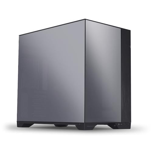 Amazon | LIANLI ミドルタワーPCケース O11 Vision Chrome ブラック